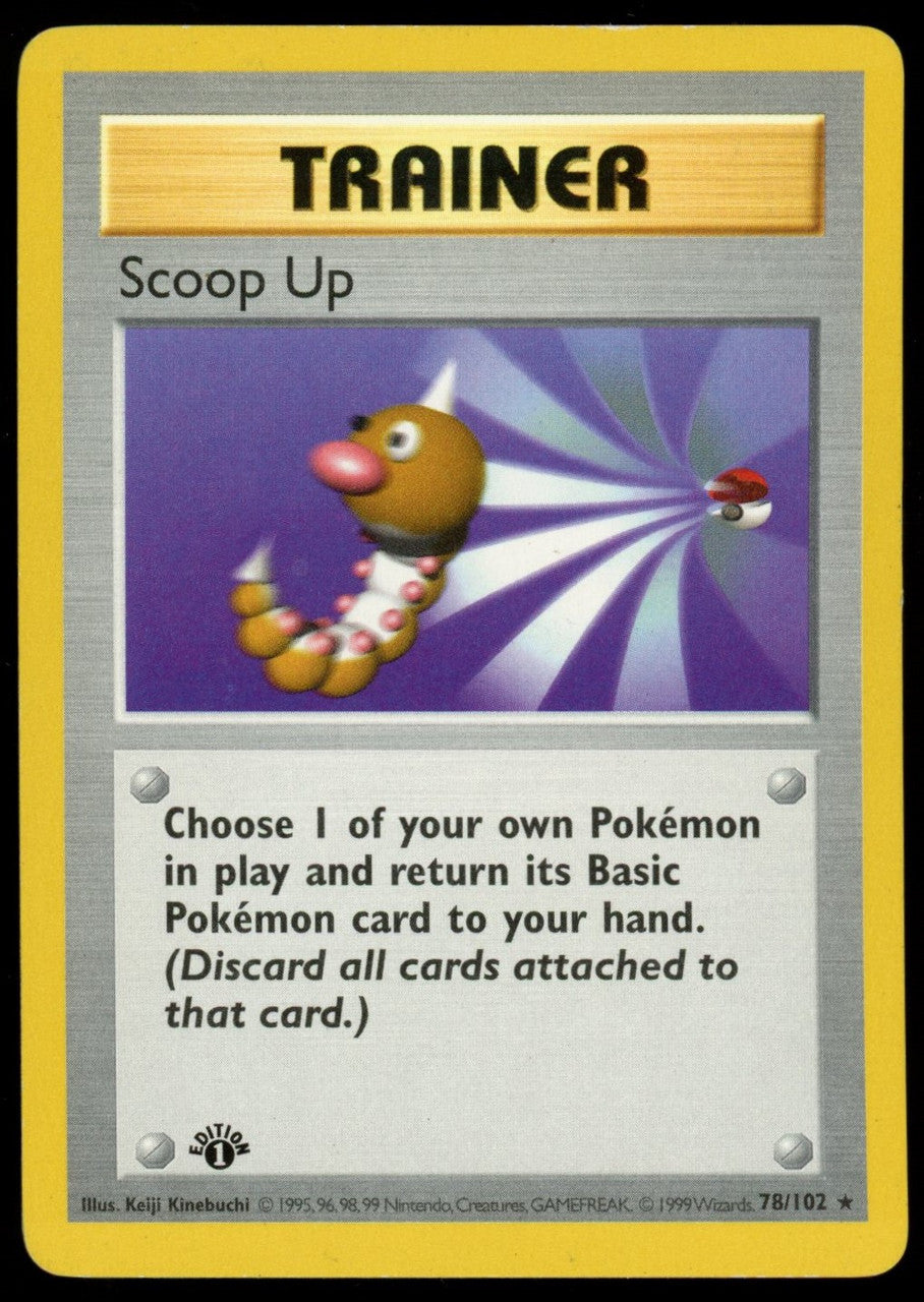 Pokemon Scoop Up 1st Edition Base Set Shadowless #78/102