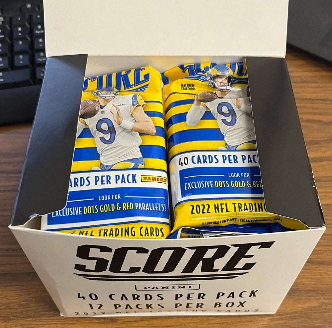 2022 Panini Score Football Jumbo Value Pack Box