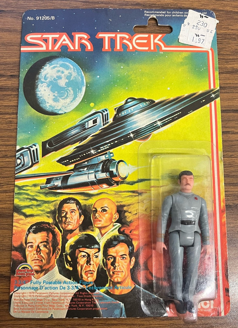 1979 Mego Grand Toys Star Trek Scotty 3-3/4" Figure Rare Canadian Card Sealed