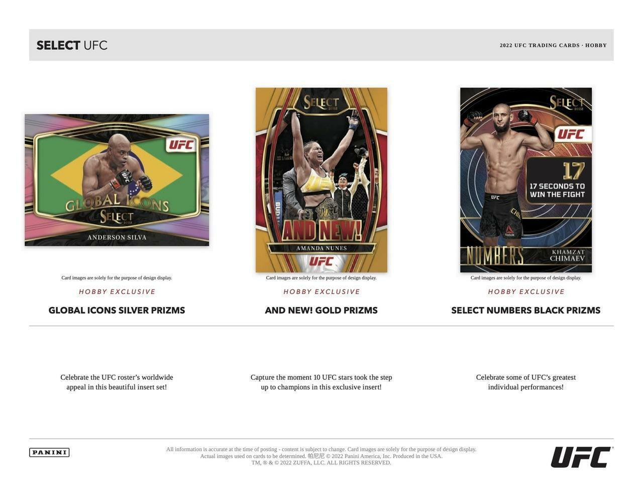 2022 Panini UFC Select Hobby Box