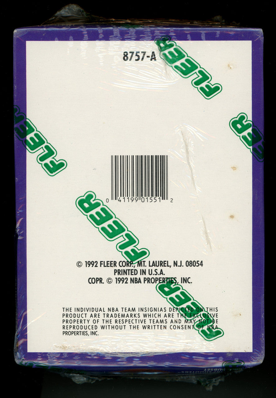 1992/93 Fleer Series 2 Basketball Hobby Box Factory Sealed