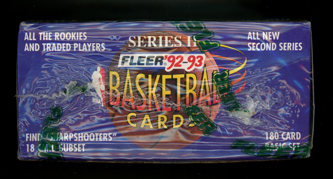 1992/93 Fleer Series 2 Basketball Hobby Box Factory Sealed
