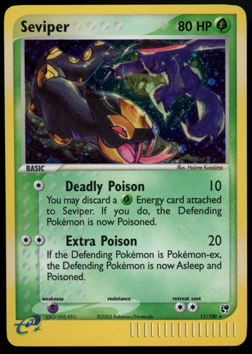 Pokemon Seviper (EX Sandstorm) Holo #11/100
