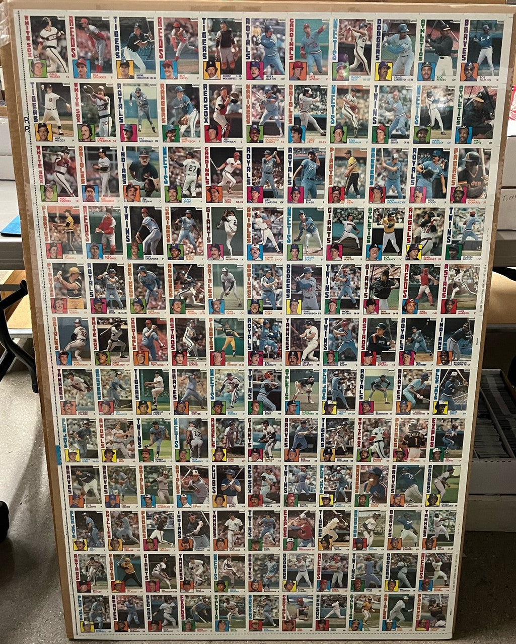 1984 Topps Nestle Baseball Uncut Sheet Complete Set of 6 132 Cards Each