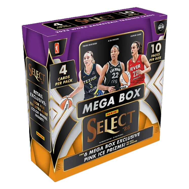2025 Panini Select WNBA Basketball Mega Box (Pink Ice) Case (20)