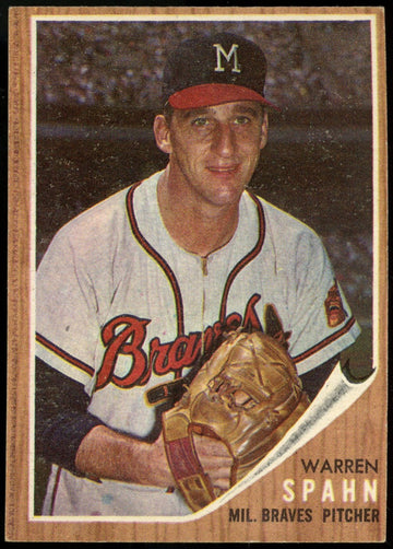 1962 Topps Warren Spahn #100 EX/MT
