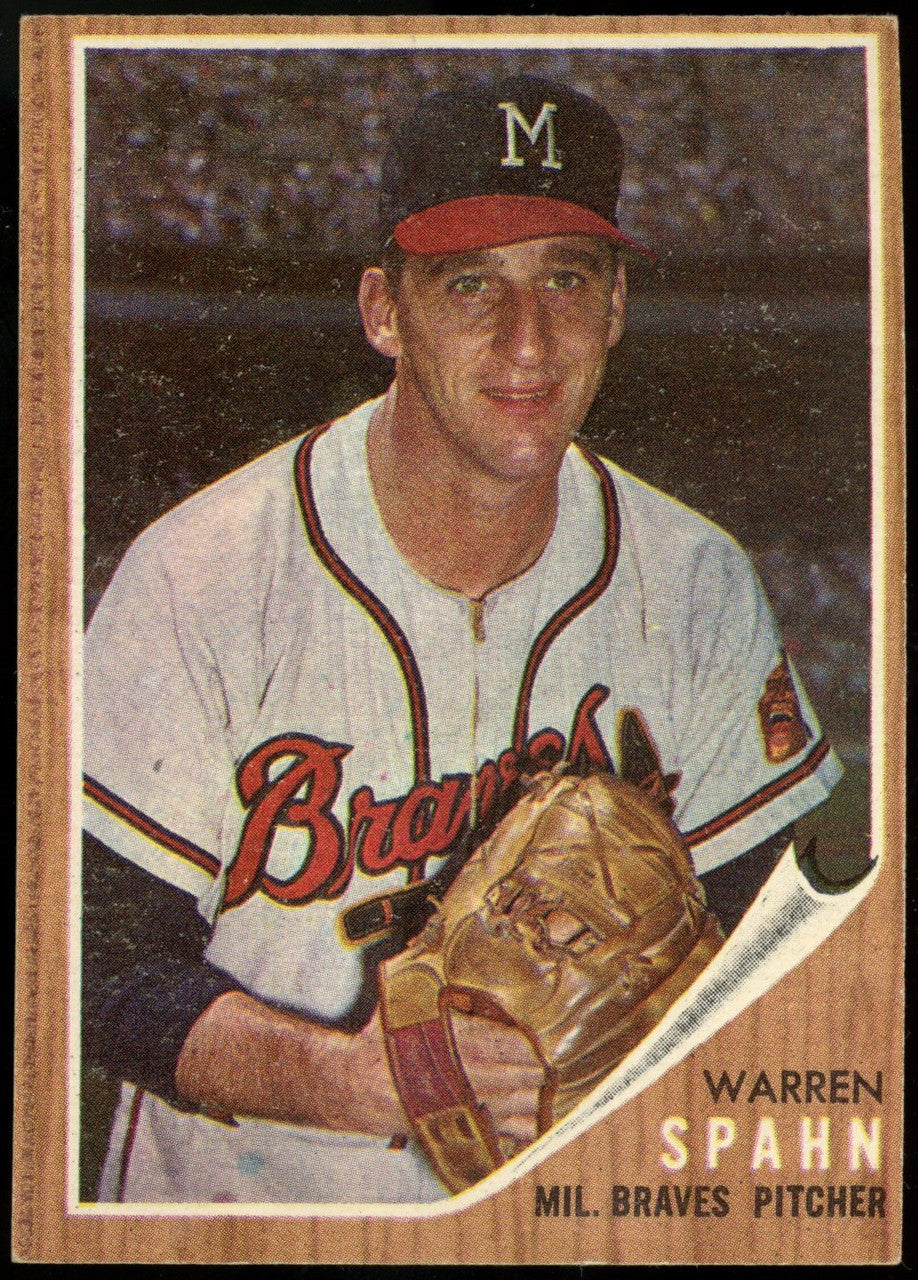 1962 Topps Warren Spahn #100 EX/MT