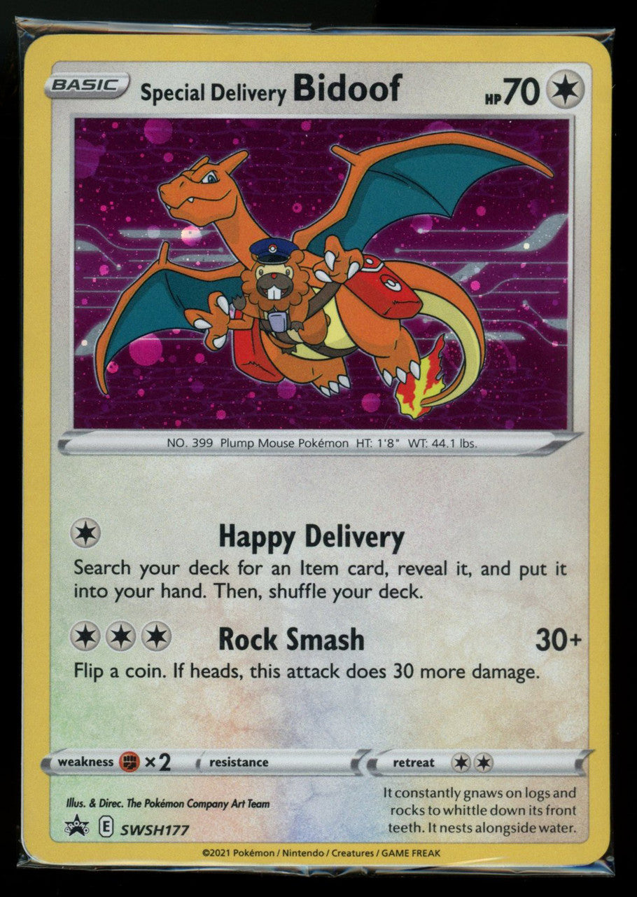 Pokemon Sword & Shield Promo Card Special Delivery Bidoof Sealed Near Mint