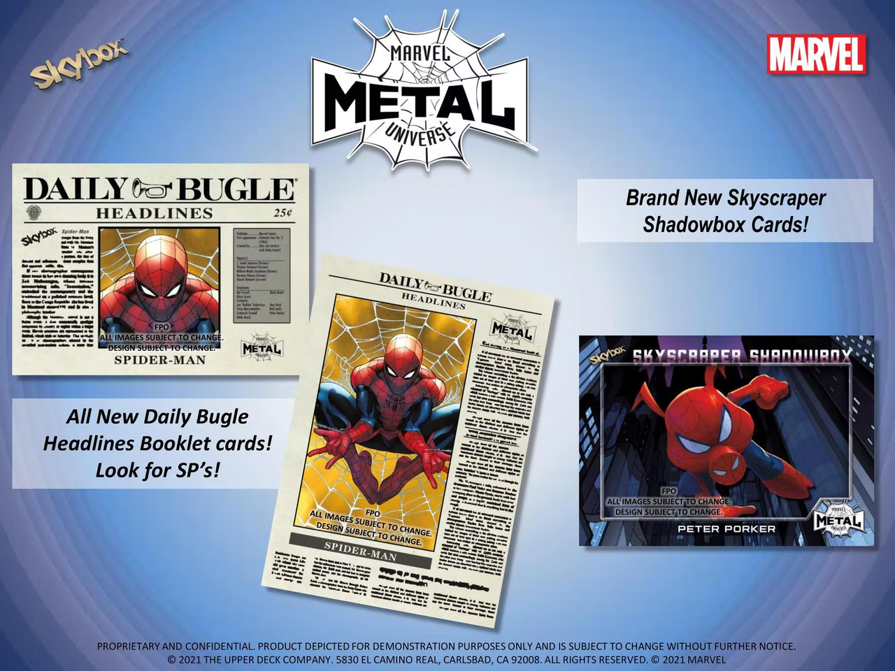 2021 Upper Deck Marvel Metal Spiderman Hobby Box