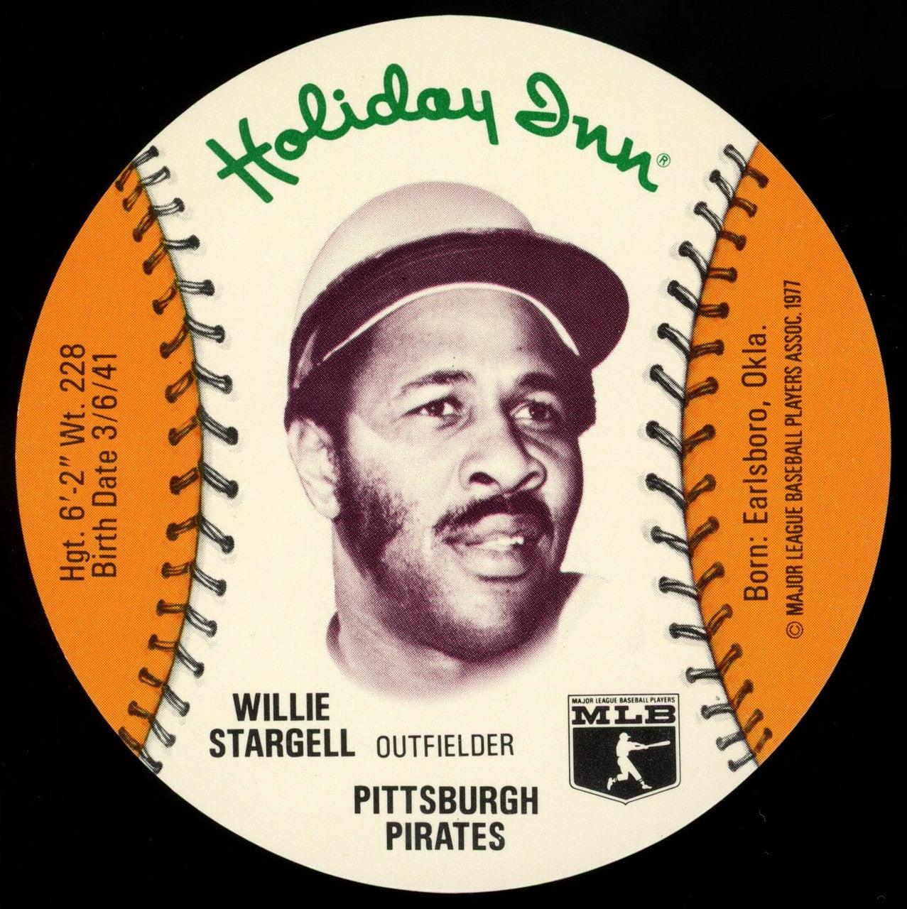 1977 Holiday Inn Willie Stargell MSA Disc