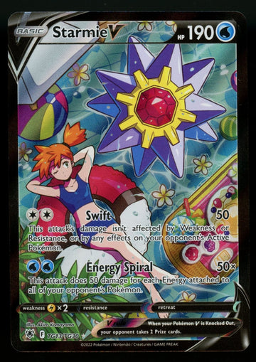 Pokemon Starmie V Trainer Gallery Astral Radiance Full Art #TG13/TG30