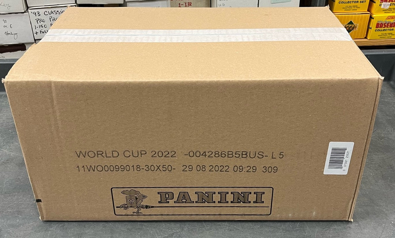 2022 Panini FIFA World Cup Soccer Sticker 30-Box Case