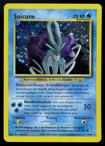 Pokemon Suicune Neo Revelation Unlimited (German) #14/64 MP