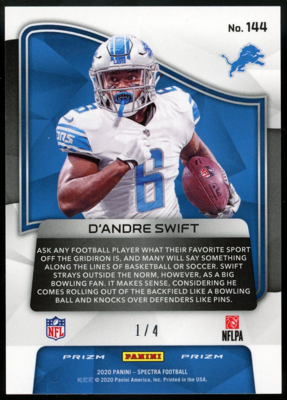 2020 Spectra D'Andre Swift Neon Marble Prizm RC 1/4 #144