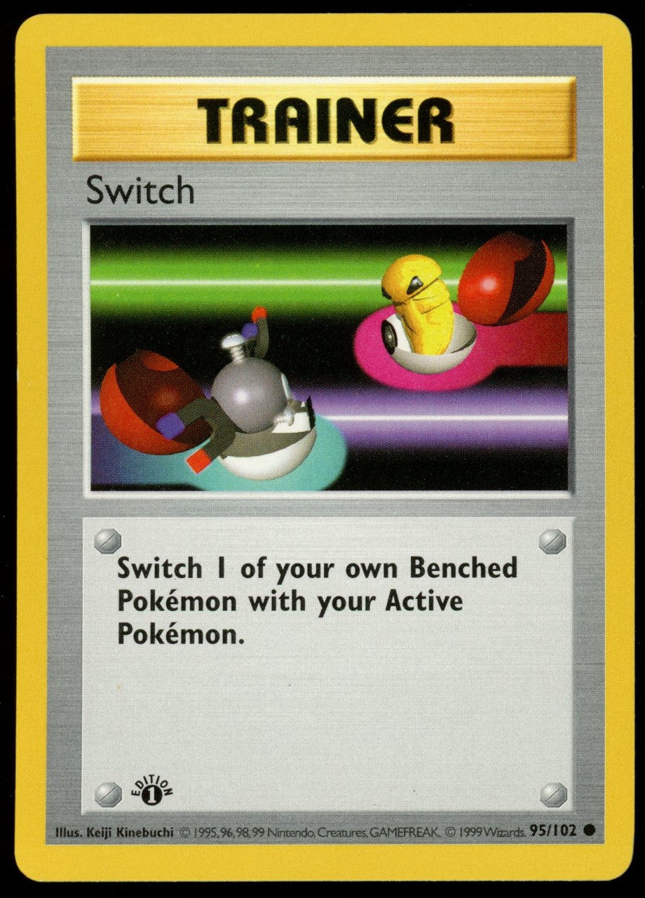 Pokemon Switch 1st Edition Base Set Shadowless #95/102