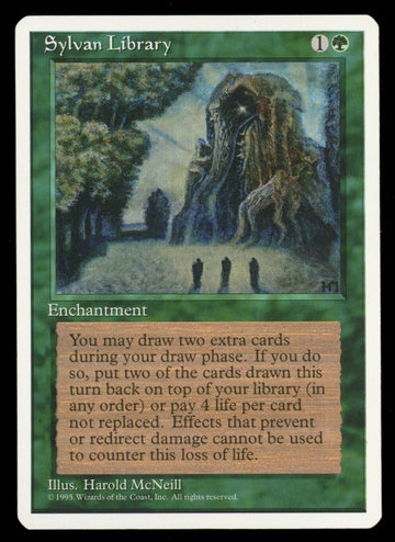 Magic the Gathering MTG Sylvan Library 4th Edition MP