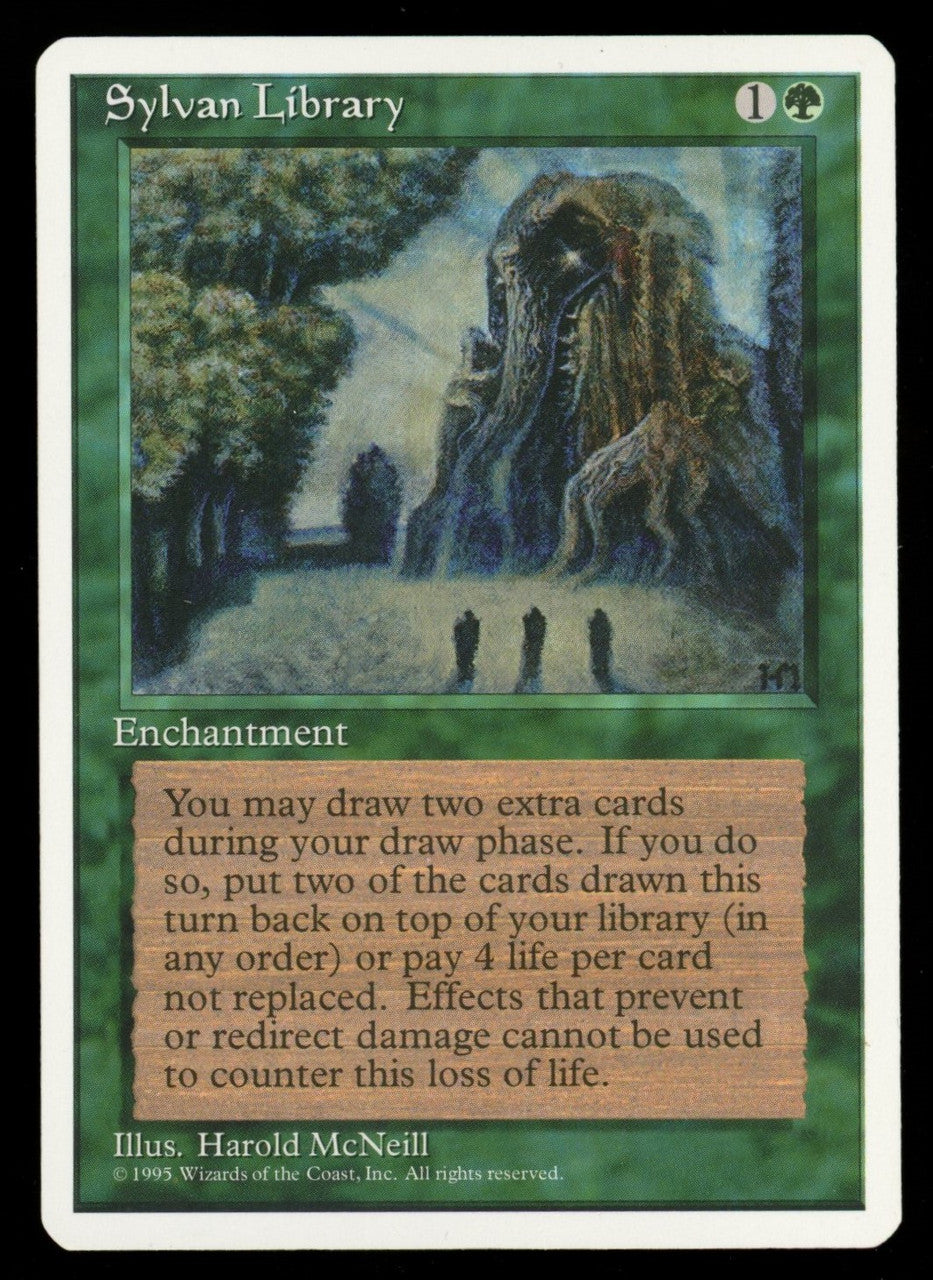 Magic the Gathering MTG Sylvan Library 4th Edition MP