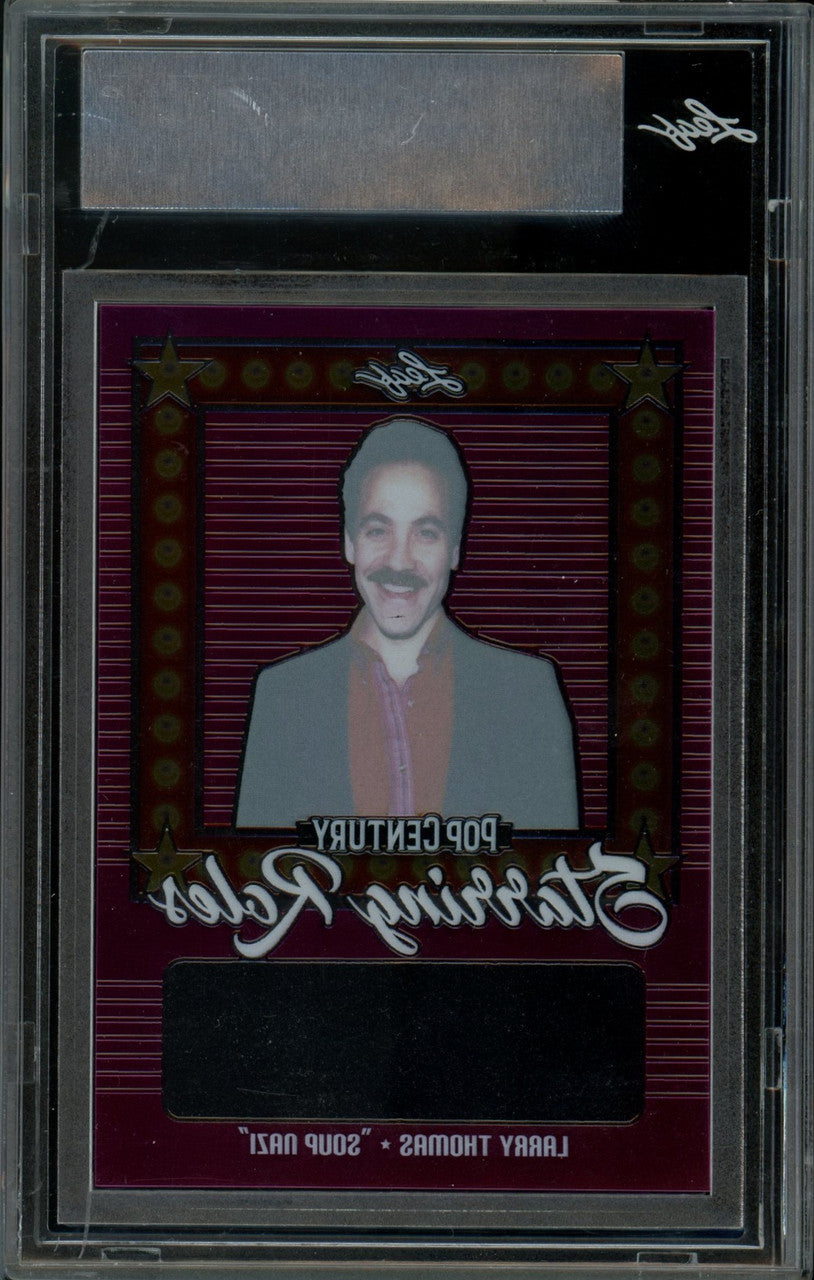 2021 Leaf Pop Century Starring Roles Larry Thomas Clear Pink Proof 1/1