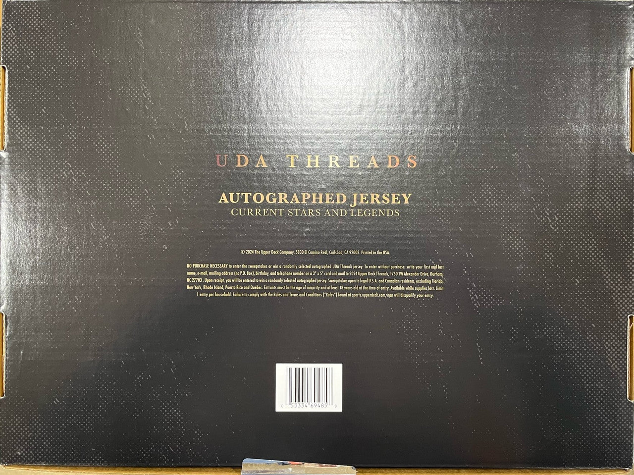 2024 Upper Deck UDA Threads Autographed Jersey Box