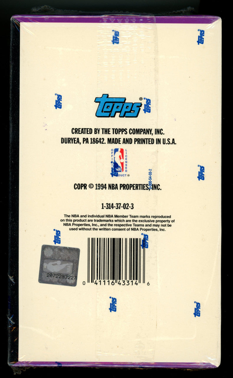 1993/94 Topps Stadium Club Series 2 Basketball Hobby Box Factory Sealed