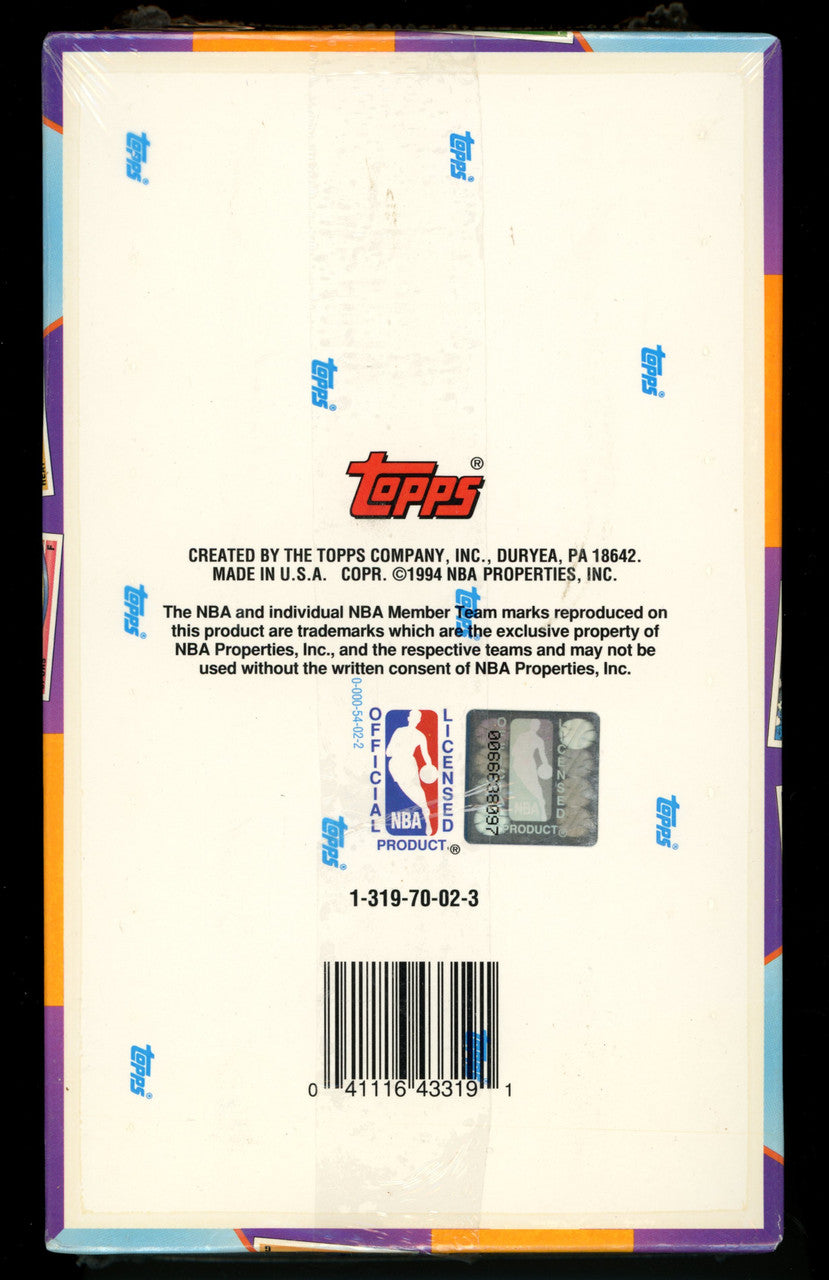 1993-94 Topps Basketball Series 2 Hobby Box Factory Sealed