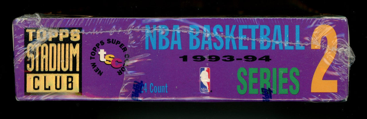 1993/94 Topps Stadium Club Series 2 Basketball Hobby Box Factory Sealed