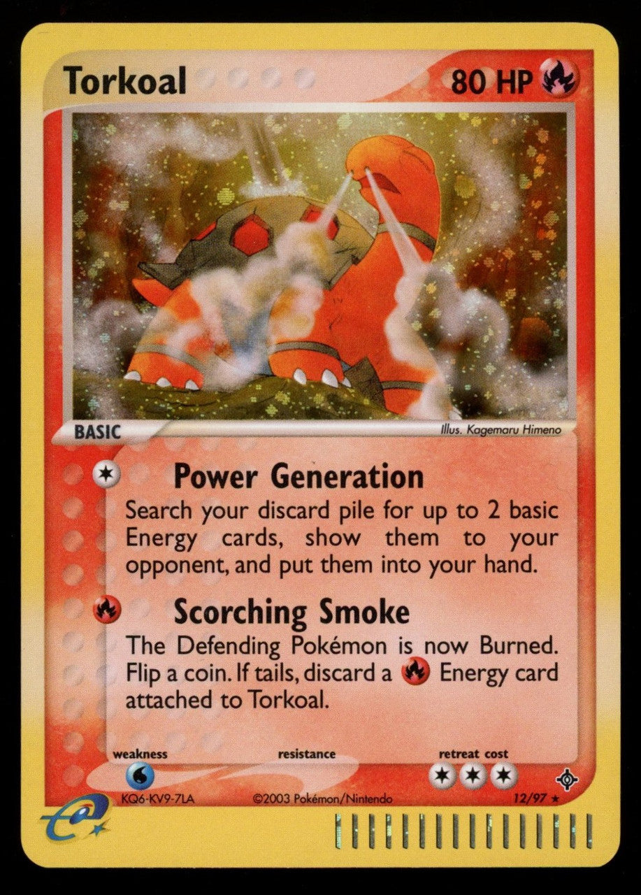 Pokemon Torkoal (EX Dragon) Holo #12/97