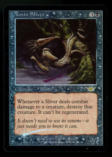 Magic The Gathering MTG Toxin Sliver Legions Foil #84/145