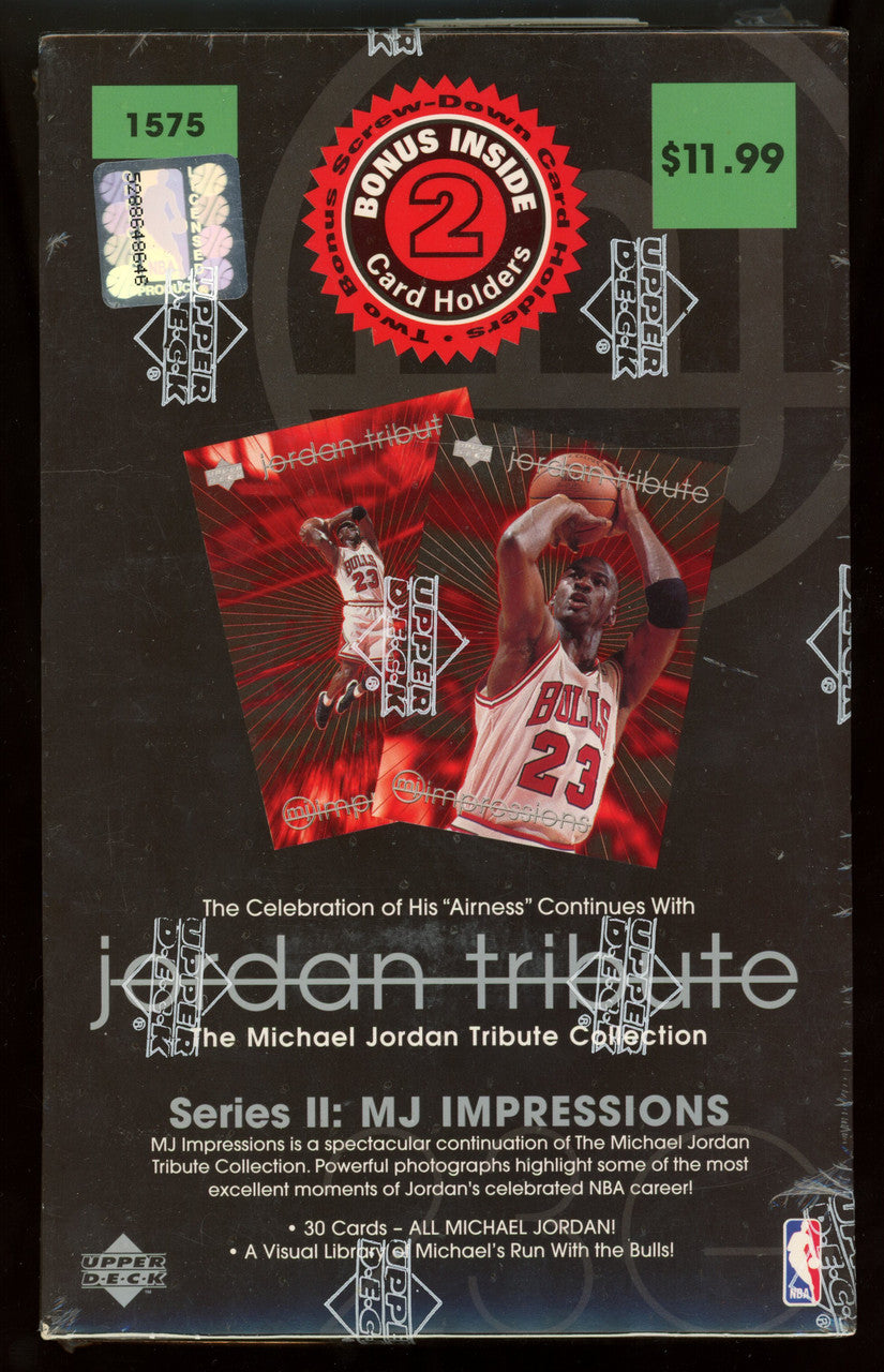 1997 UD Michael Jordan Tribute Series 2 Impressions Box Factory Sealed
