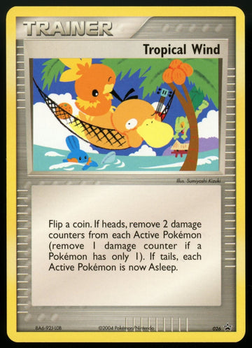Pokemon Tropical Wind Non-Holo Black Star Promo #026
