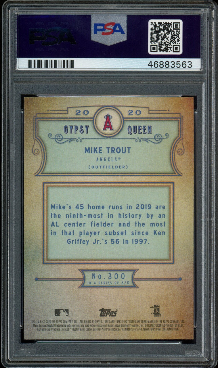 2020 Topps Gypsy Queen Mike Trout #300 PSA 10 Gem MT