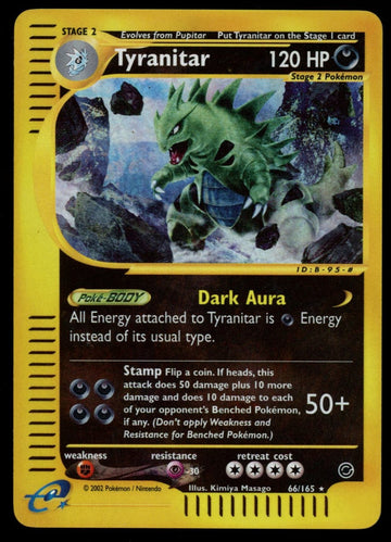 Pokemon Tyranitar Expedition Reverse Holo #66/165