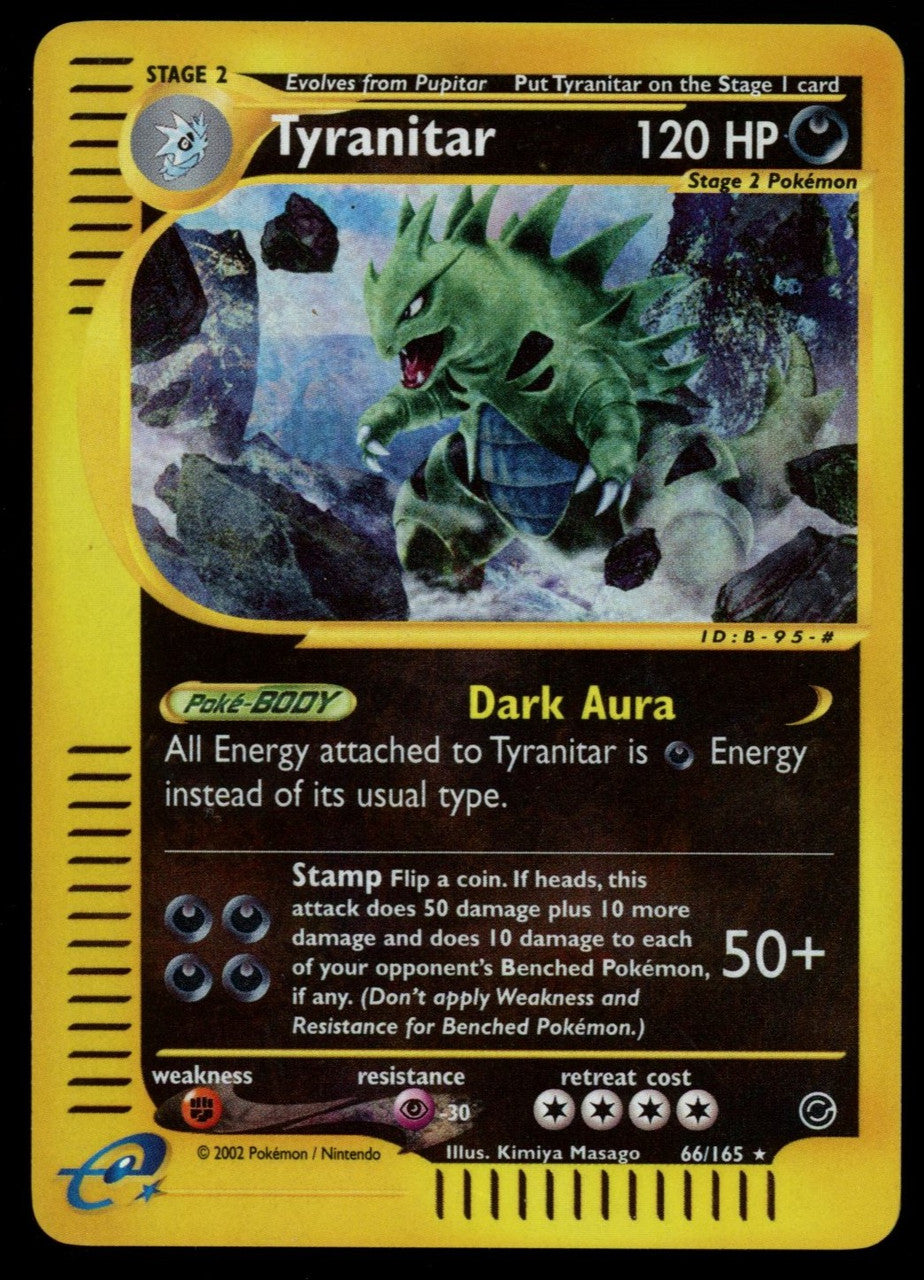 Pokemon Tyranitar Expedition Reverse Holo #66/165