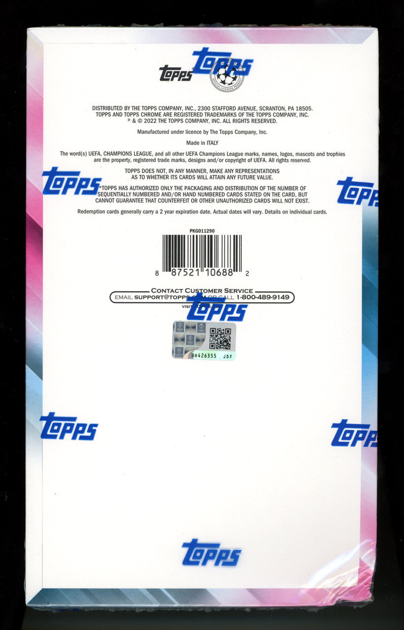 2021/22 Topps Chrome UEFA Champions League Hobby Box