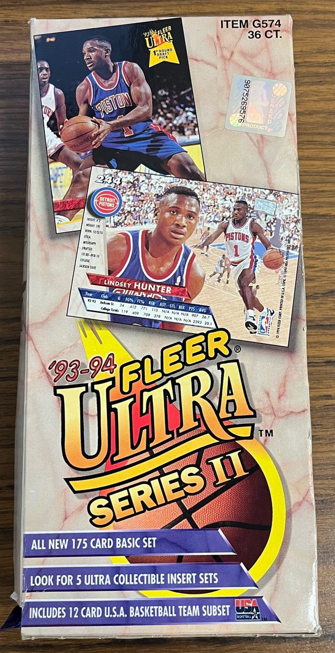 1993/94 Fleer Ultra Basketball Series 2 Jumbo Pack Lot of 23 Packs
