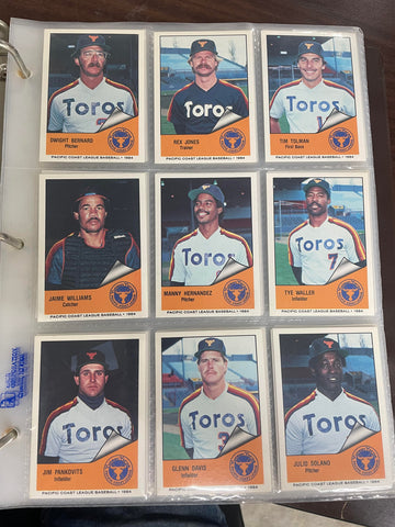 1984 Cramer PCL Pacific Coast League Baseball Complete Set (250) NM-MT