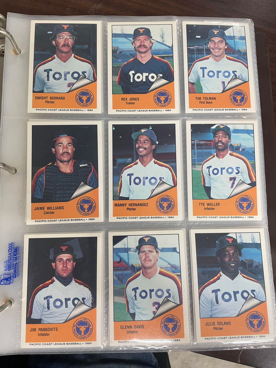 1984 Cramer PCL Pacific Coast League Baseball Complete Set (250) NM-MT