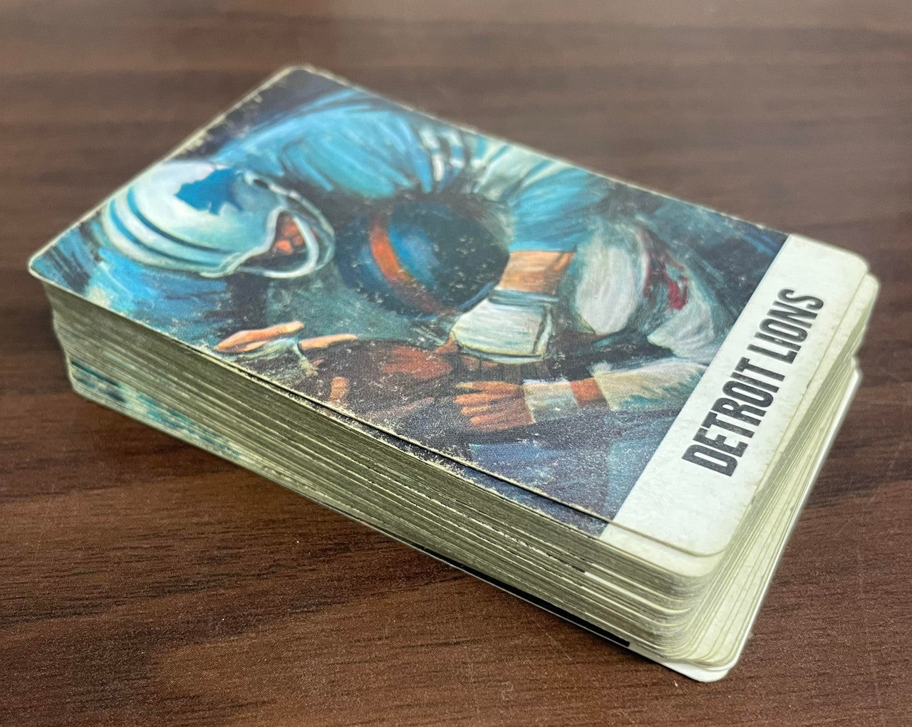 1966 Stancraft Dave Boss Detroit Lions Deck of 54 Playing Cards EX