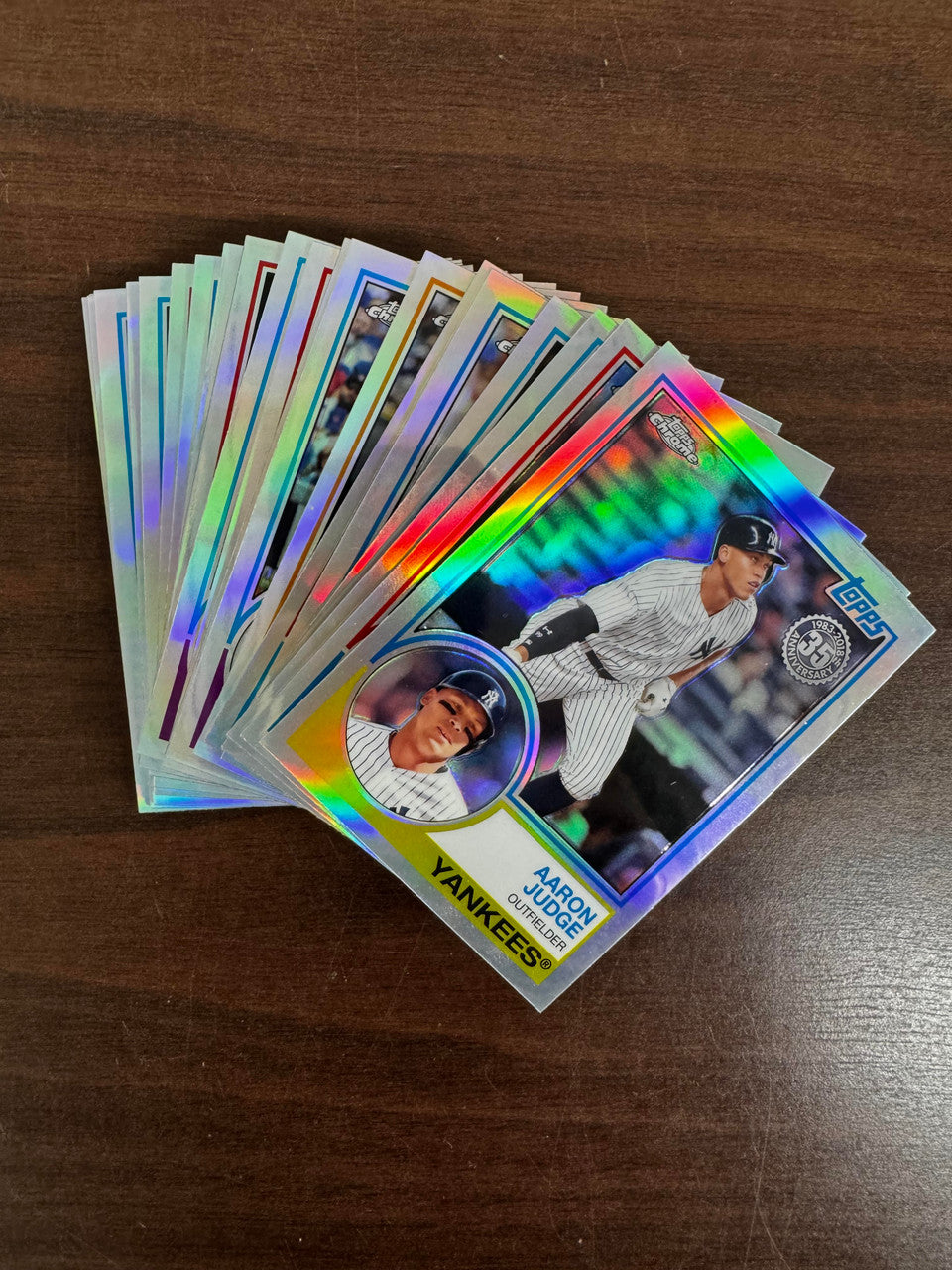 2018 Topps Chrome Baseball 1983 Refractor Complete Set (25) Shohei Ohtani