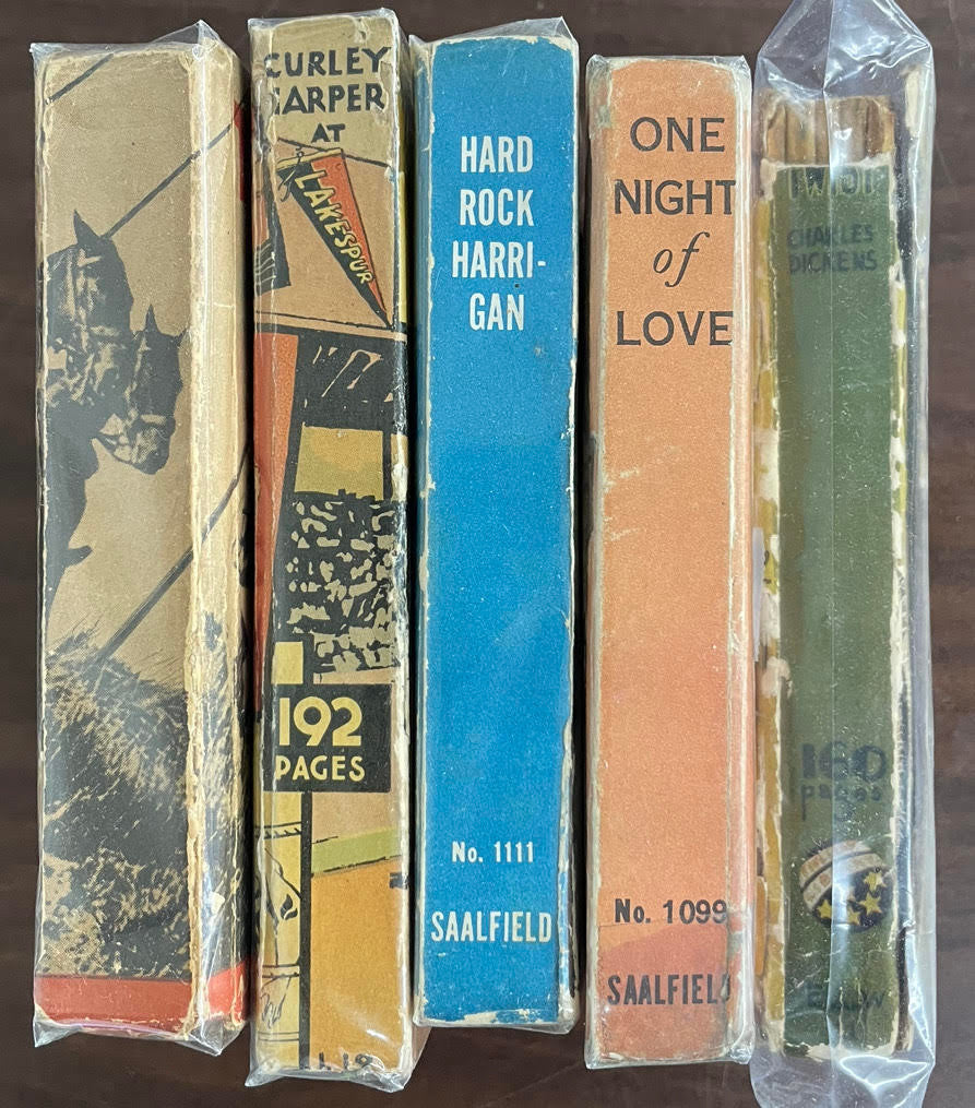 Vintage Big Little Book lot of 5 The World War Oliver Twist  Curley Harper