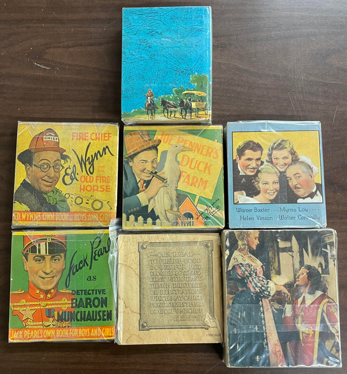 Vintage Big Little Book lot of 7 Jim Bowie Broadway Bill Three Musketeers