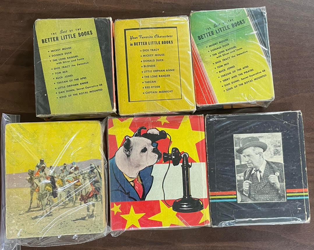 Vintage Big/Better Little Book lot of 6 Gang Busters Brad Turner Jack Hulbert