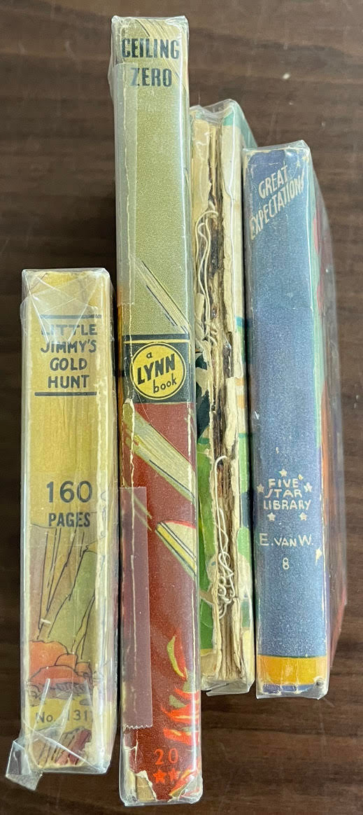 Vintage A Lynn Book/Five Star Library lot of 4 Little Jimmy Ceiling Zero