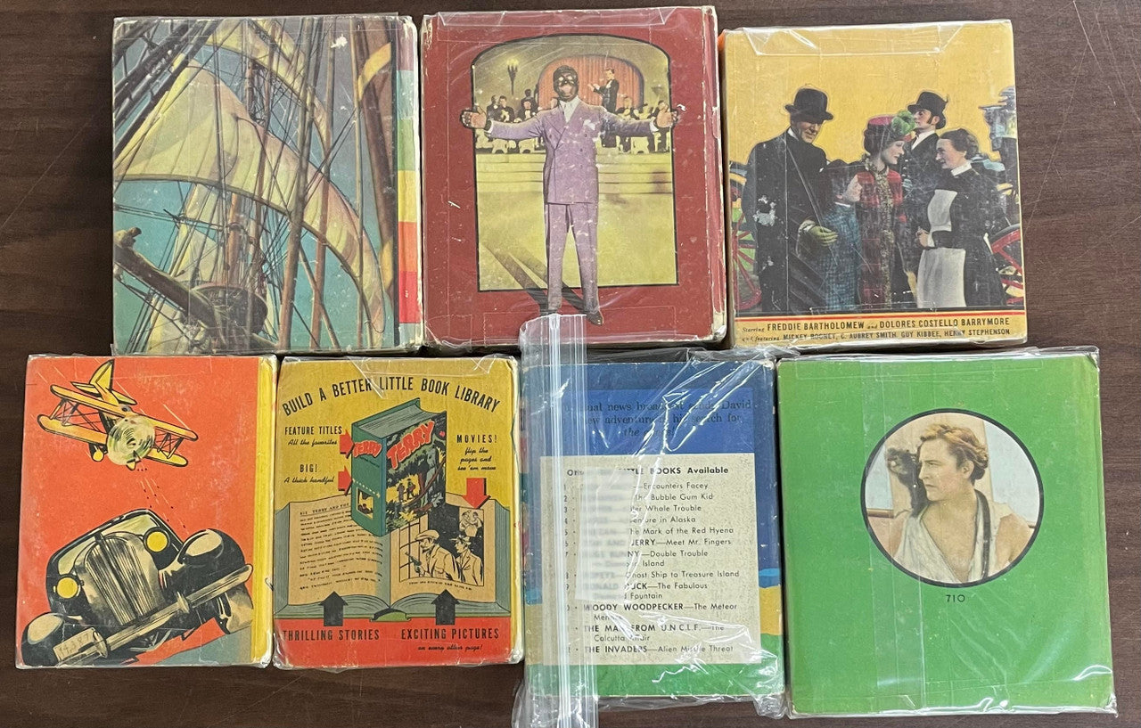 Vintage Big Little Book lot of 7 Flying Wing Tailspin Tommy Invaders Moby Dick