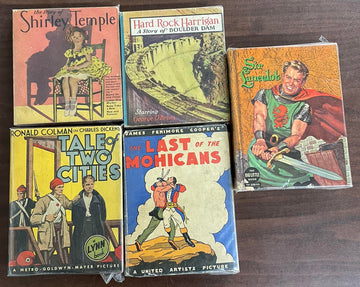 Vintage Big Little Book/A Lynn Book lot of 5 Lancealot Story of Shirley Temple
