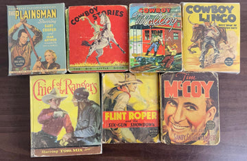 Vintage Big Little Book Western Lot of 7 The Plainsmen Flint Roper Tim Mccoy