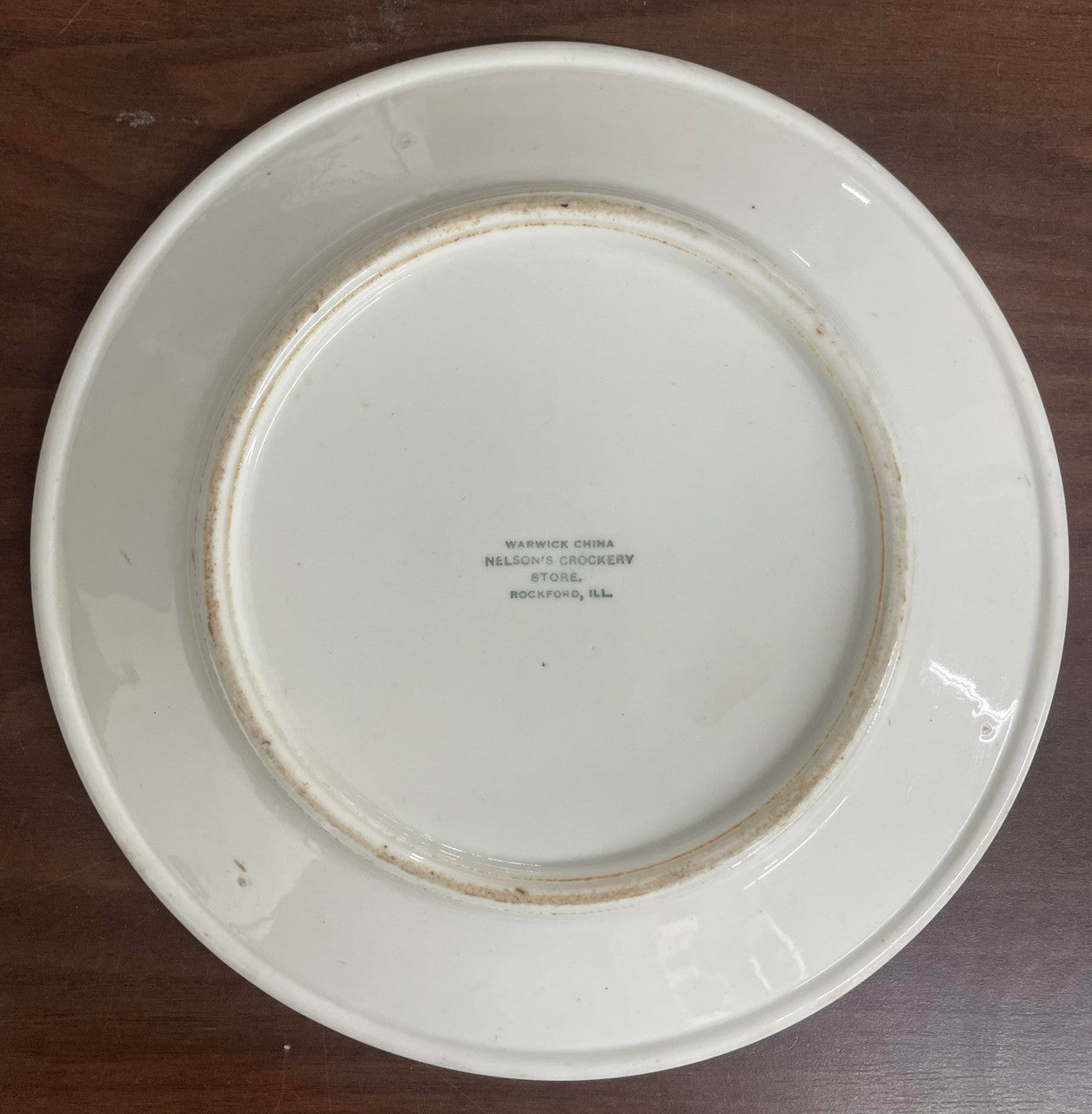 Warwick China Nelson's Crockery Store Vintage Golf Plate