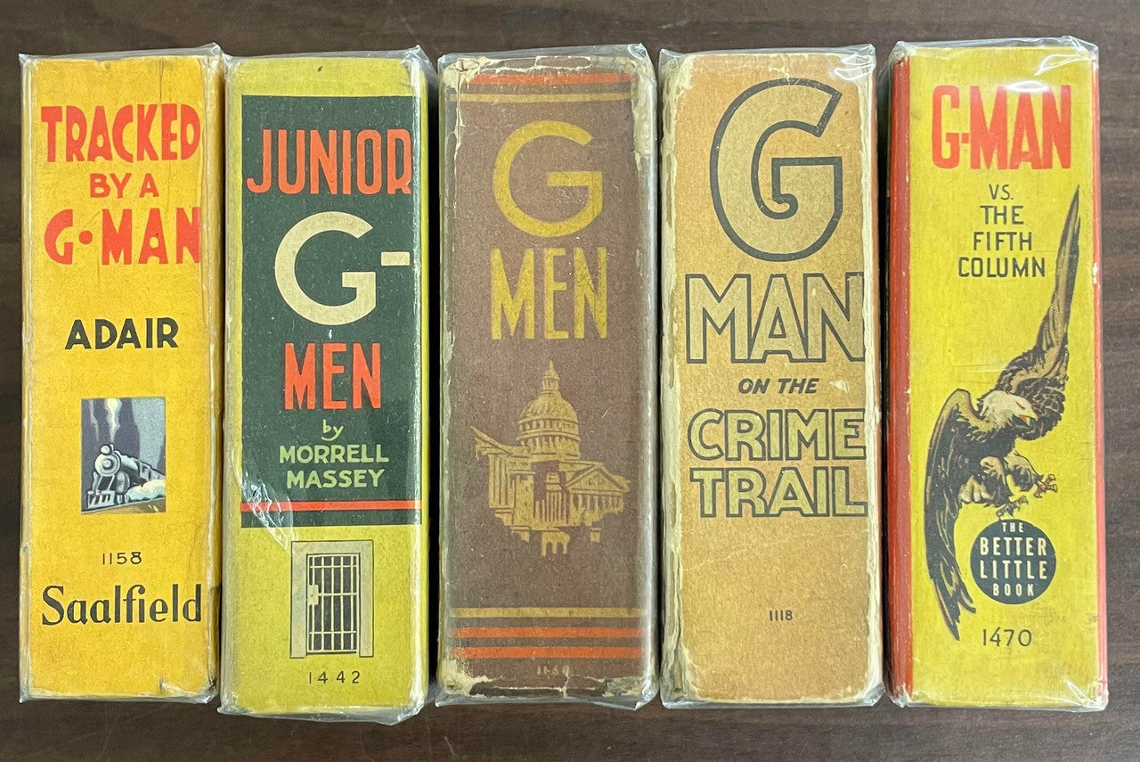 Vintage Big/Better Little Book lot of 5 G Man G Men Junior G Men