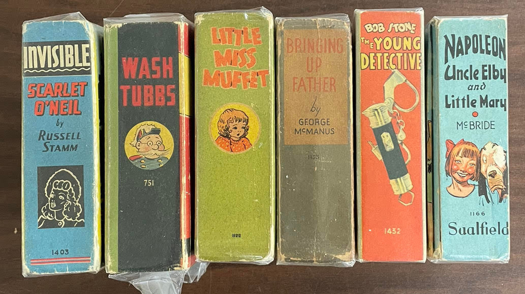 Vintage Big Little Book lot of 6 Little Miss Muffet Wash Tubbs Scarlet O'Neil