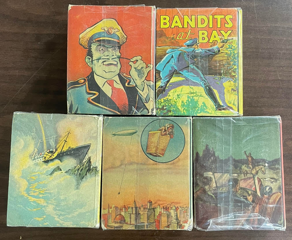 Vintage Big Little Book lot of 5 Bandits at Bay Inspector Wade Dan Dunn